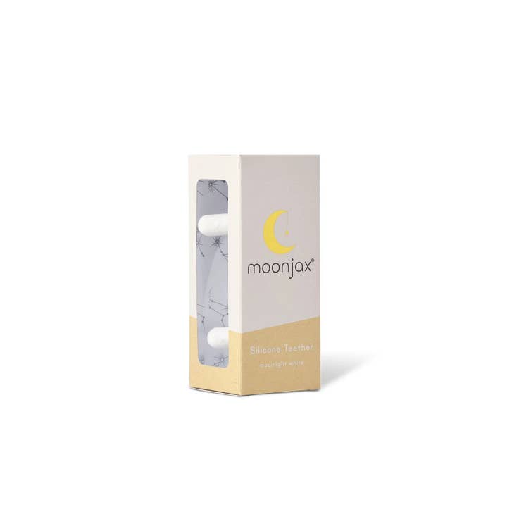 Moonjax - Wholesale Teether (Not Clip-On) - Baby - *NEW!* Moonjax® Baby Teether, Moonlight White Silicone