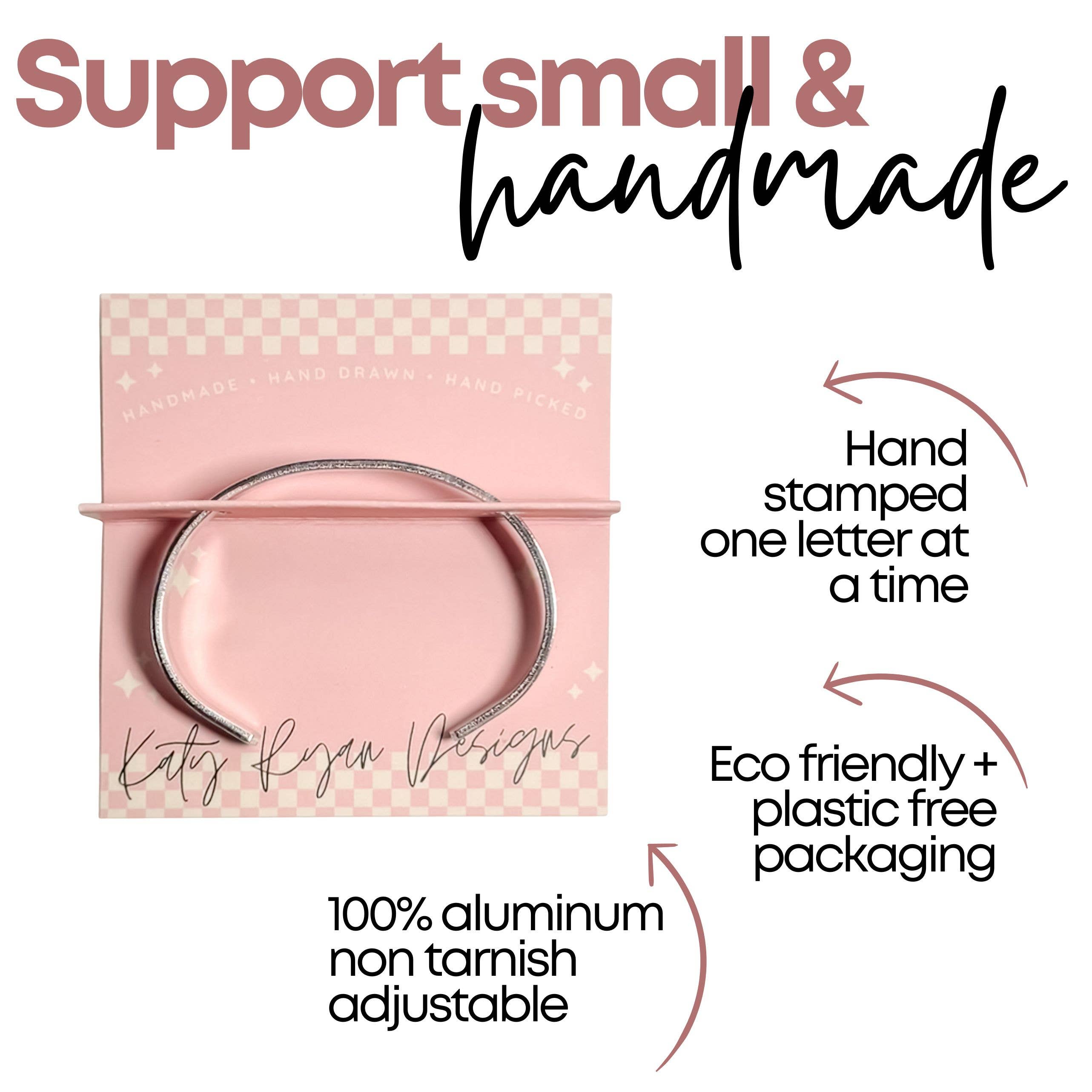 Katy Ryan Designs - Wholesale Cuff Bracelet - Be Kind and Brave – Hand Stamped Cuff Bracelet3