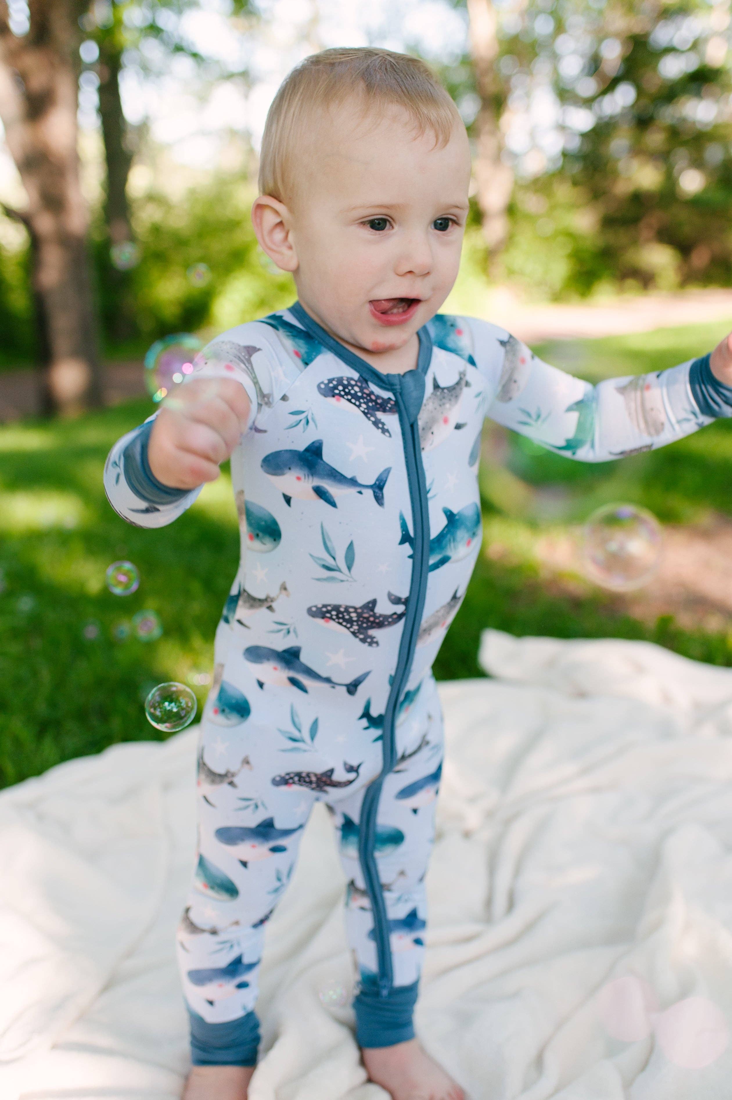 Stay Dreamy - Wholesale Sleepsuit - Baby - Zippy - Snuggle Sharks4