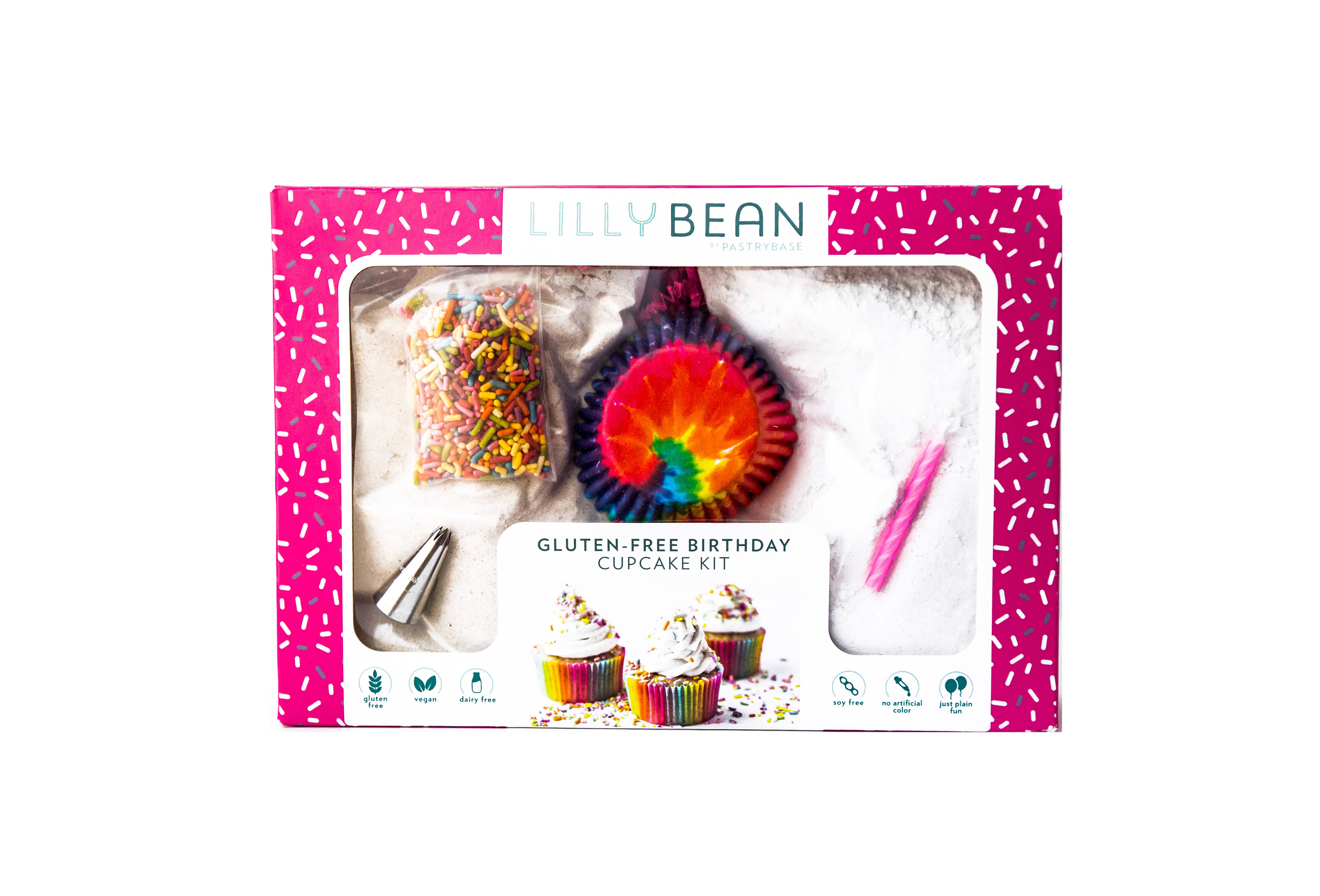 LillyBean Baking - Wholesale Cake decorating kit - Birthday Cupcake Baking Kit (Vegan & Gluten-Free)