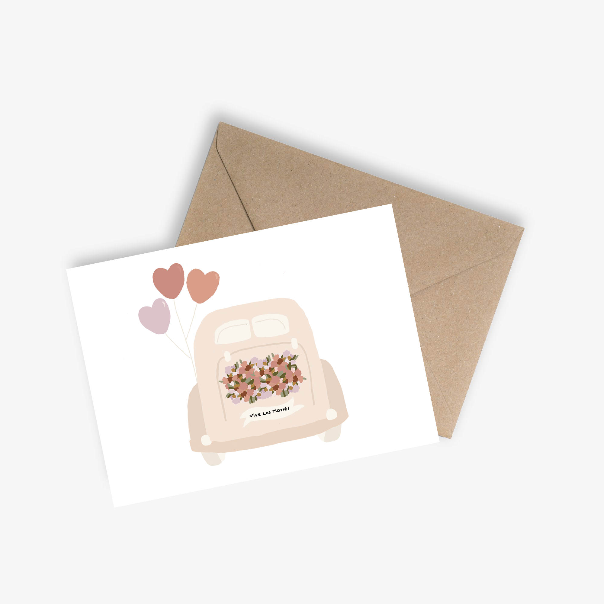 LE PAPIER GRAPHIQUE - Wholesale Wedding Card - Wedding Card - Long Live the Newlyweds (car)2