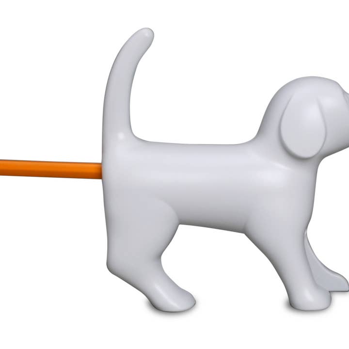 MAGS - Wholesale Pencil Sharpener - Dog pencil sharpener with sound in white