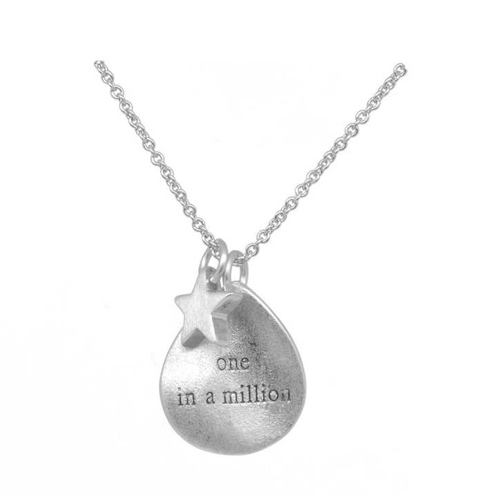 'One in a Million' Necklace in Silver for wholesale by White Leaf