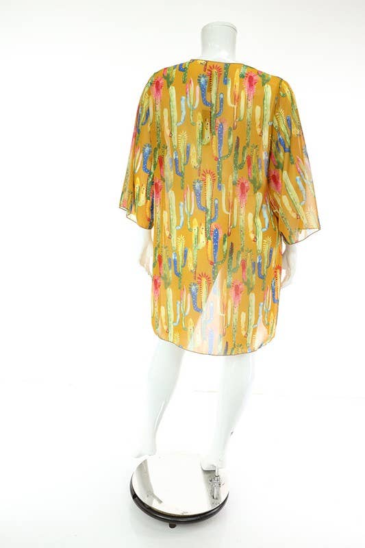 SEXY STAR DESIGN INC – wholesale Kimono - Dam – Plusstorlek Ny Stil Dam Chiffon Kimonoärmar3