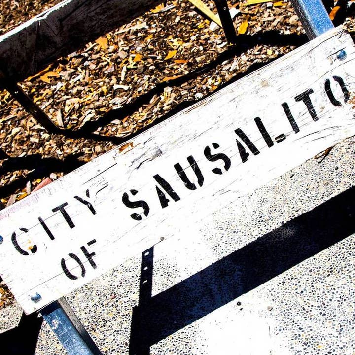 Stad Sausalito Sign keramische onderzetter voor wholesale door South Austin Gallery
