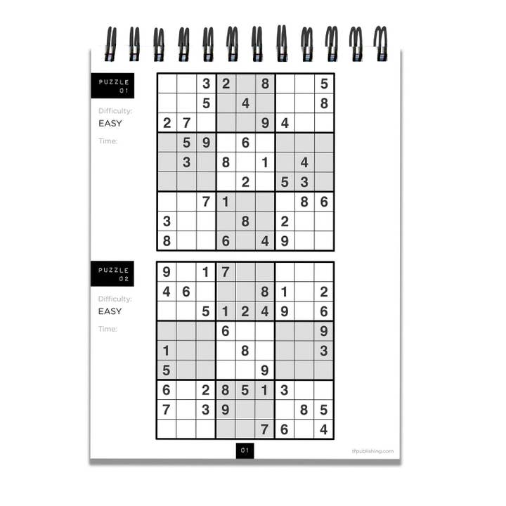 TF Publishing - Paper Goods – Puzzle - Adulto por atacado – O mundo precisa de mais Sudoku Book Puzzle Pad