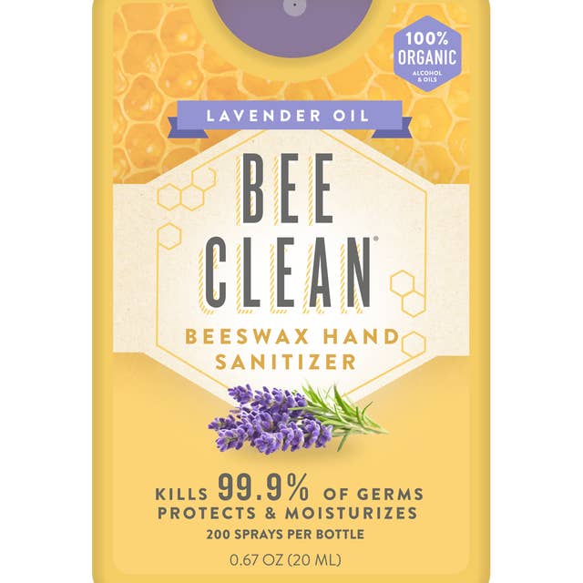 Bee Clean - Wholesale Hand Sanitizer - Bee Clean Organic Beeswax Hand Sanitizer - 12 pack