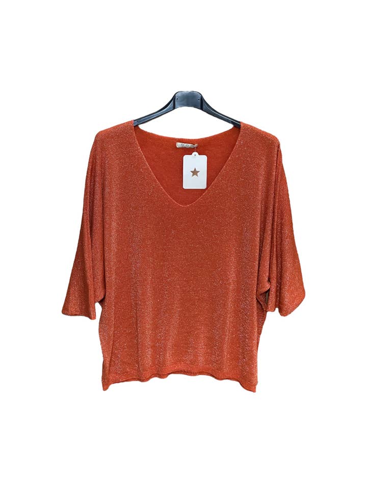 MOONSUN - Wholesale Knit Sweater - Women's - Lurex modal fine sweater #9517