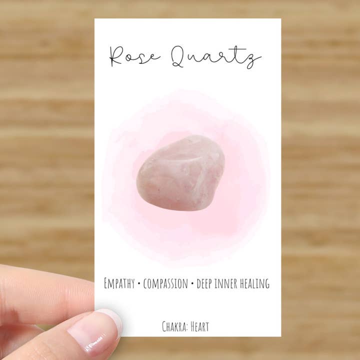 Liv Rocks – Pedra/cristal espiritual por atacado – Cartões de cura de cristal | Cartões de exibição de significado de pedras preciosas