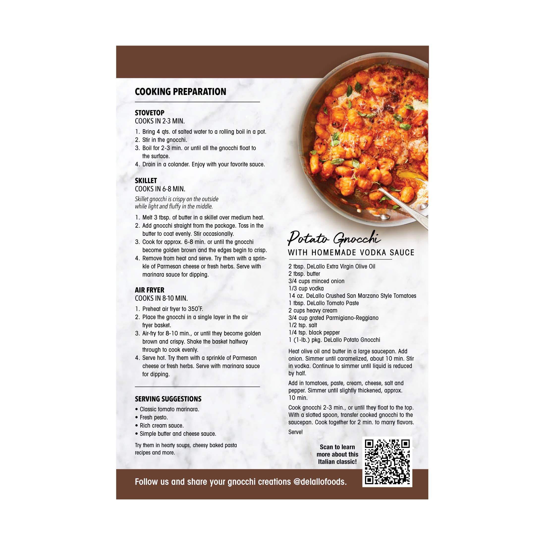 Delallo - Wholesale Pasta - Potato Gnocchi3