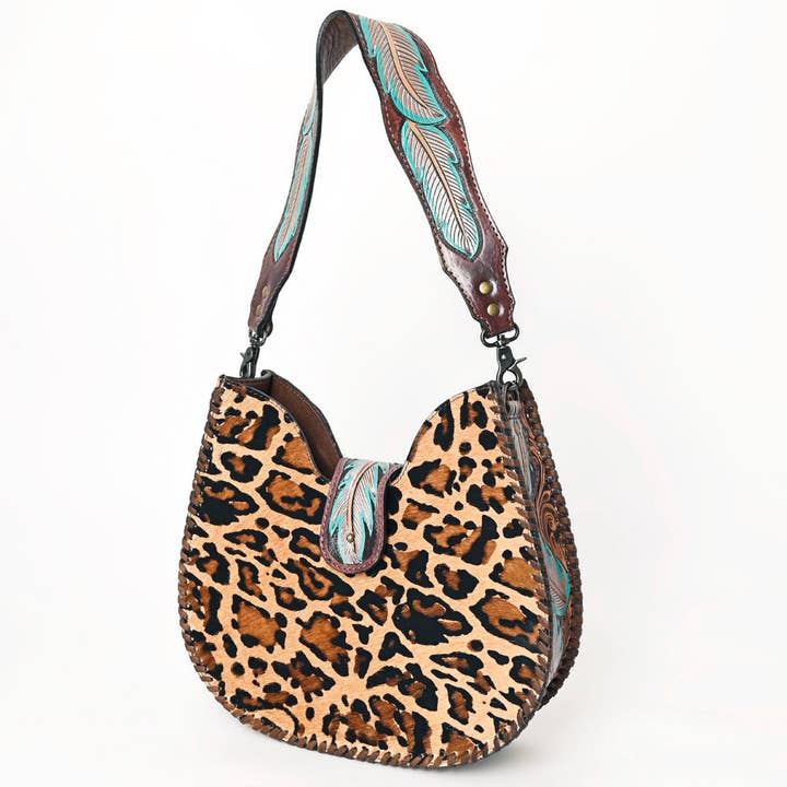 ADBG1075 American Darling Hair-on Cowhide Hobo Bag Western Genuine Leather Shoulder Bag for wholesale by LS Western