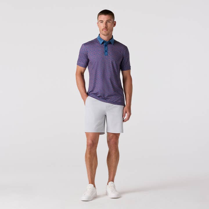 Versa SS Polo - Set Sail Floral for wholesale by Mizzen+Main