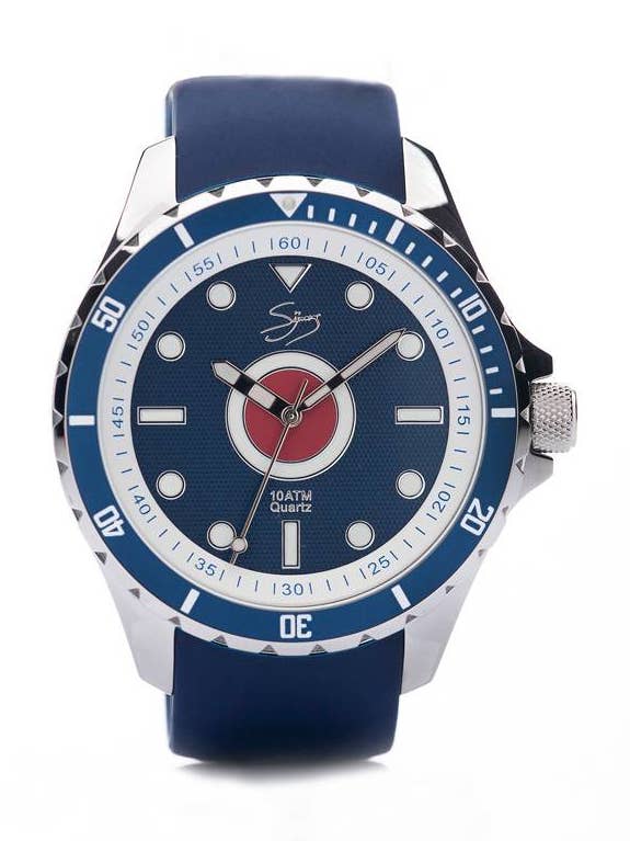 Reloj Dutch Master Bull's Eye plateado pulido, 3 manecillas, resistente 10 ATM para venta al por mayor de Symons & Panchenko