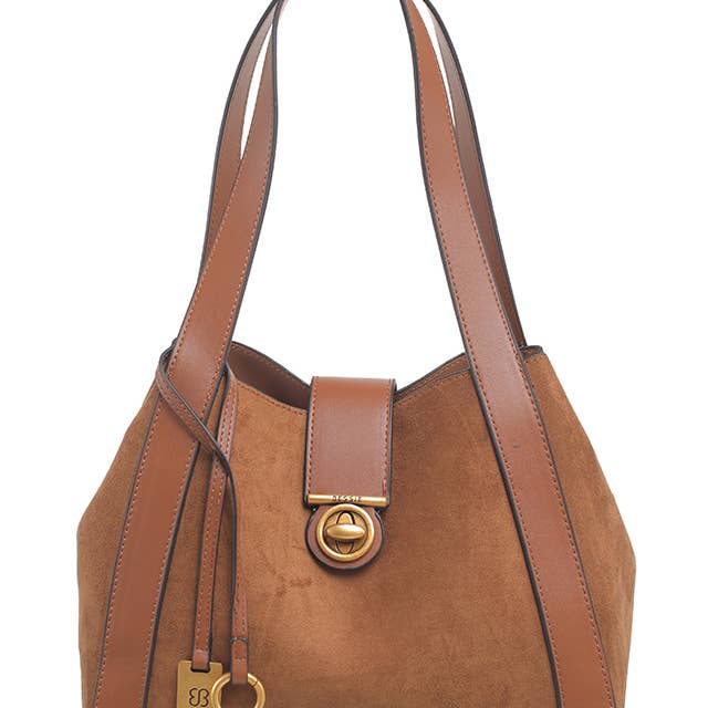 Bessie London – wholesale Shoulder bag – women's – CLASSIC TURN-LOCK SHOULDER BAG3