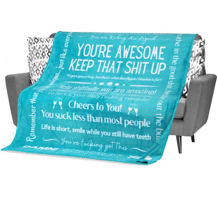 Cobertor de Presente Funny You're Awesome por atacado de FILO ESTILO