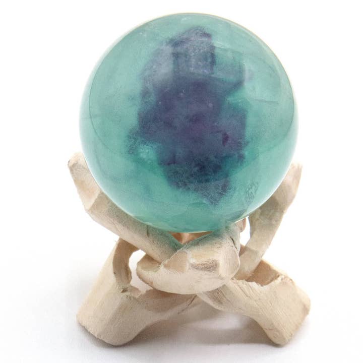 Tiny Rituals - Wholesale Spiritual Stone/Crystal - Rare Rainbow Fluorite Spheres - AAA Premium Quality136