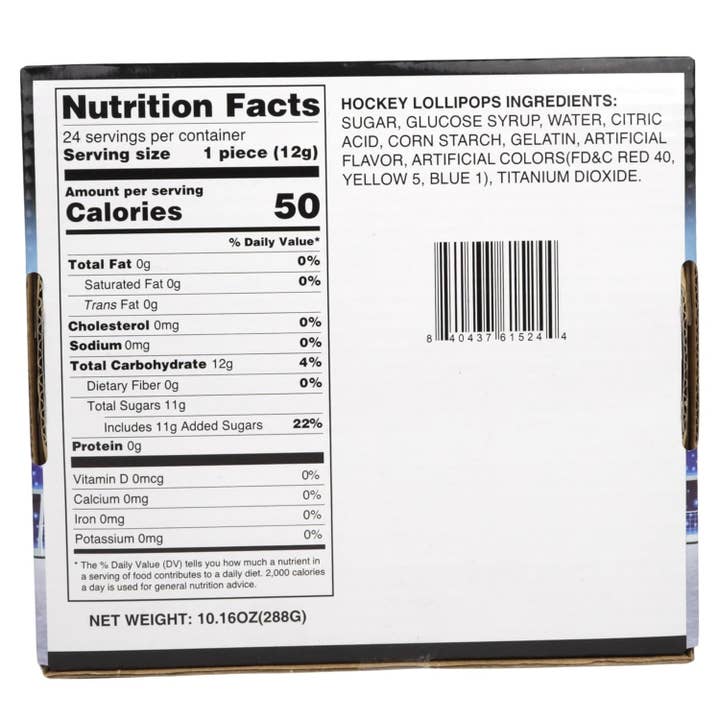 Needzo Inc - Wholesale Lollipop - Box Of Hockey Puck Lollipops, Individually Wrapped, 24 Count1