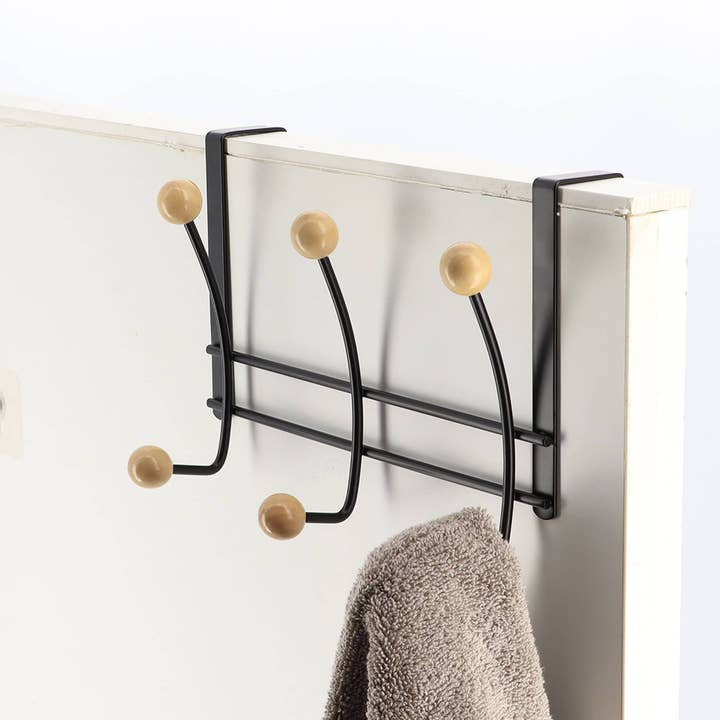 Over The Door Hook Rack with Ball Ends for wholesale by Evideco French Home Goods
