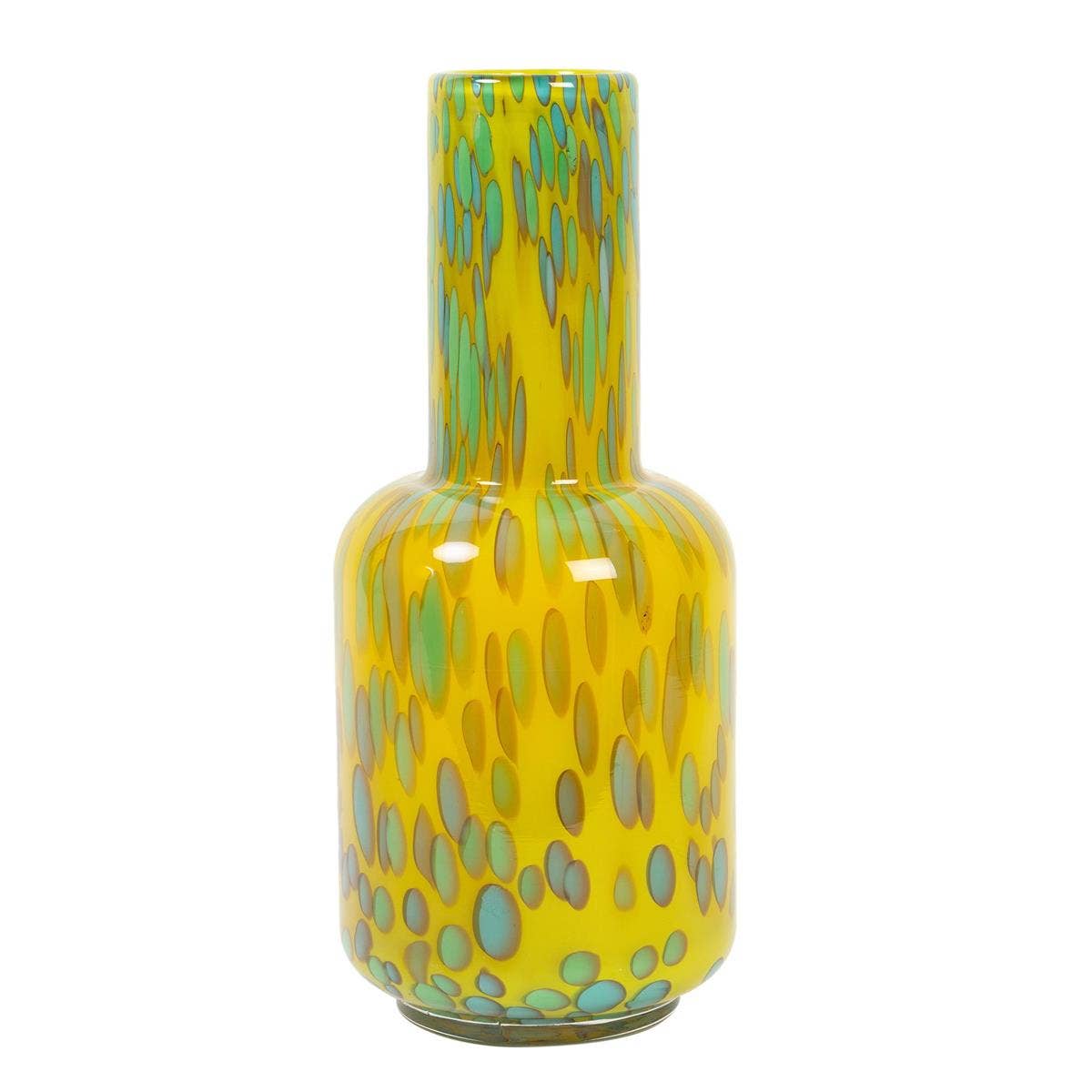 Truu Design - Wholesale Vase - Truu Design Bubble Glass Vase, Green/Yellow, 2 sizes0