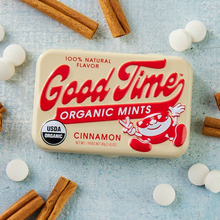 Big Sky Brands Inc. - Wholesale Mints - Good Time Organic Mints - Cinnamon - 48ct