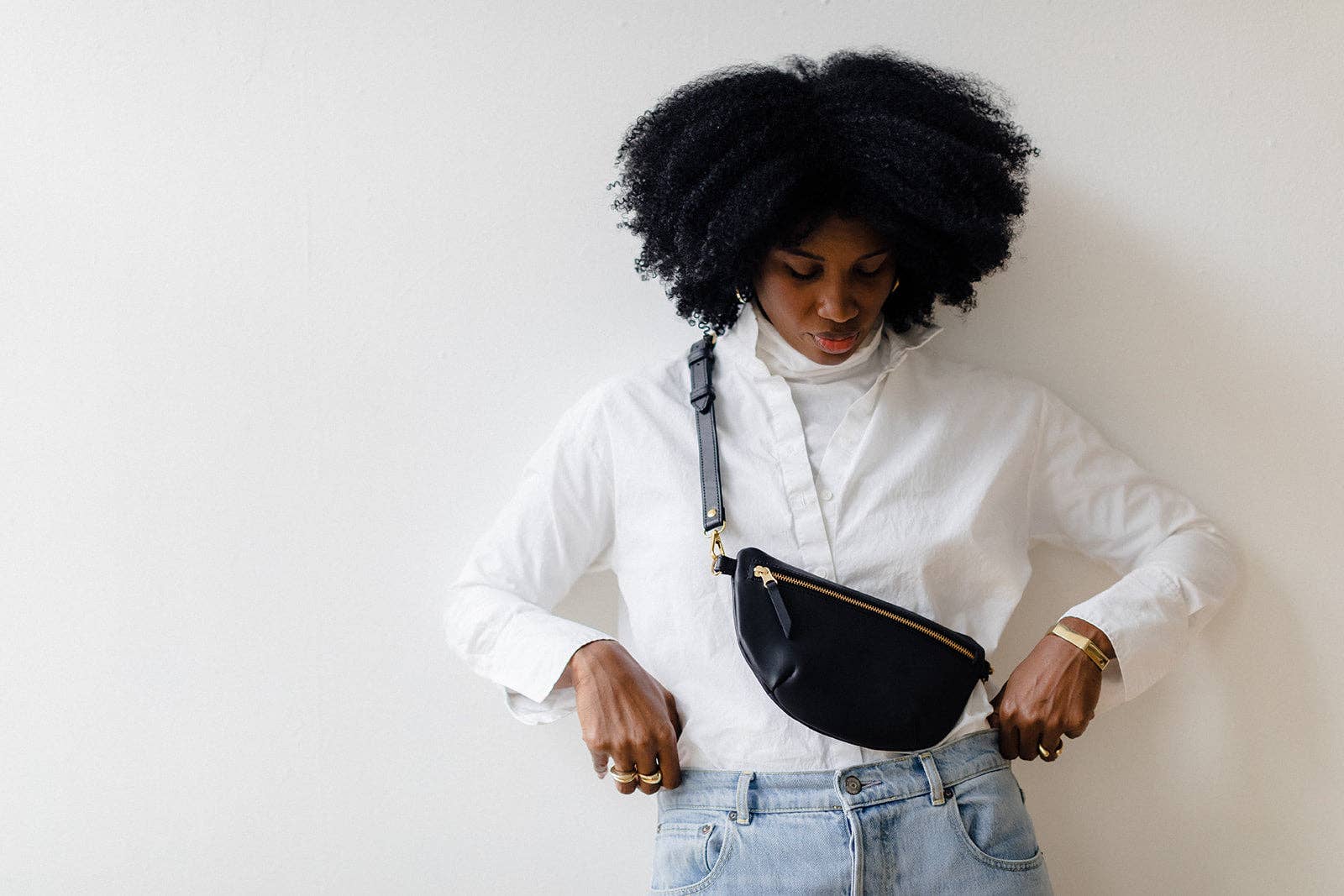 ABBY ALLEY - Wholesale Belt Bag - Women's - Sling Bag, Black8