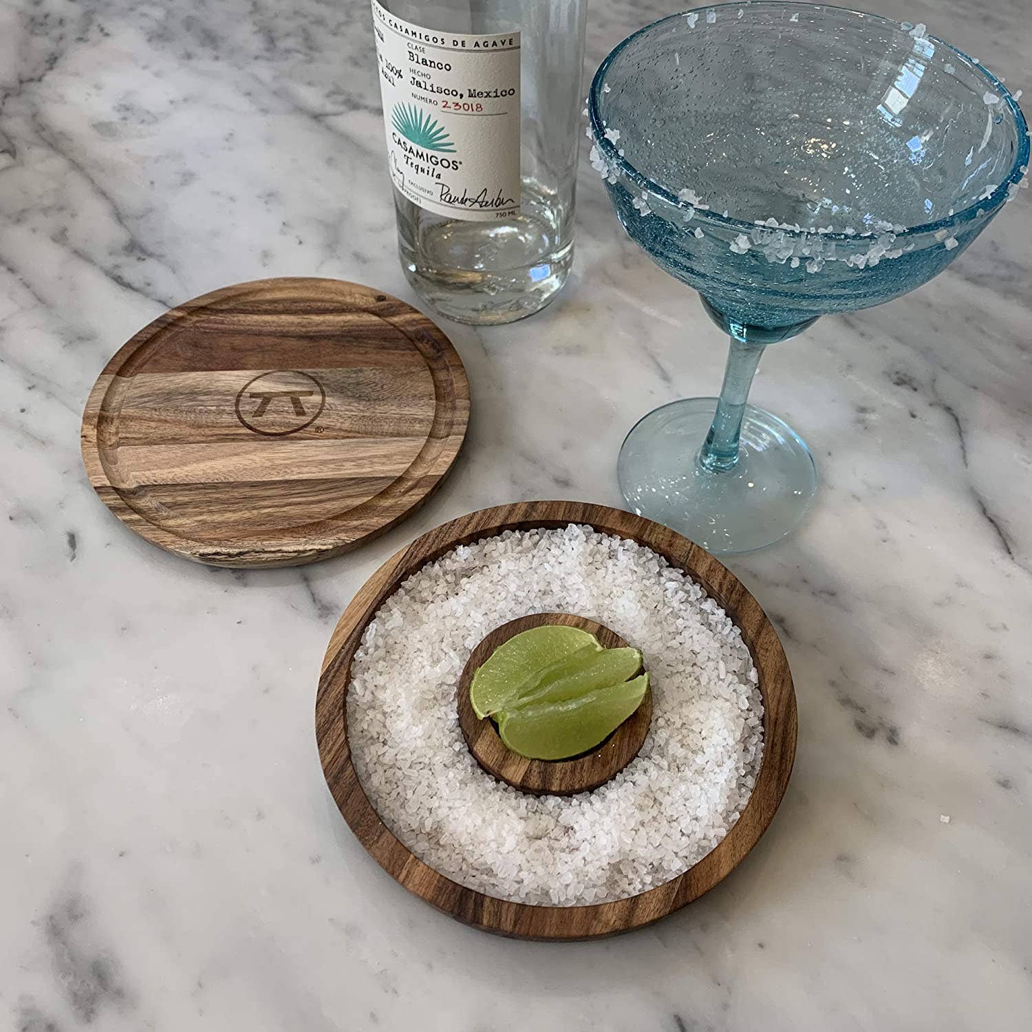 Fox Run Brands - Wholesale Salt Mill - Outset 3-in-1 Acacia Wood Salt Rimmer, Cutting Board, 6.25"2