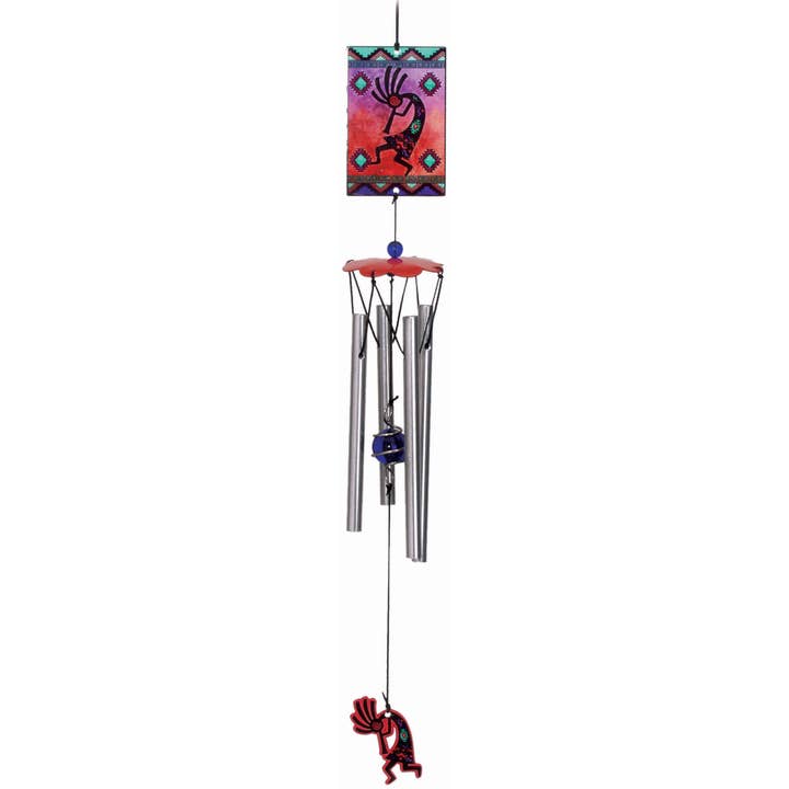 Kokopelli Metal Wind Chime for wholesale by Spoontiques, Inc