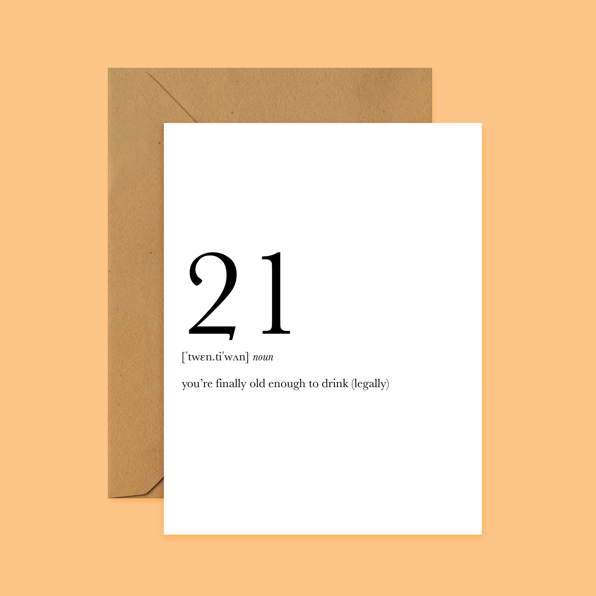 Footnotes – Großhandel Geburtstagskarten – 21 Definition Geburtstags-Grußkarte zum 21. Geburtstag, Meilenstein3