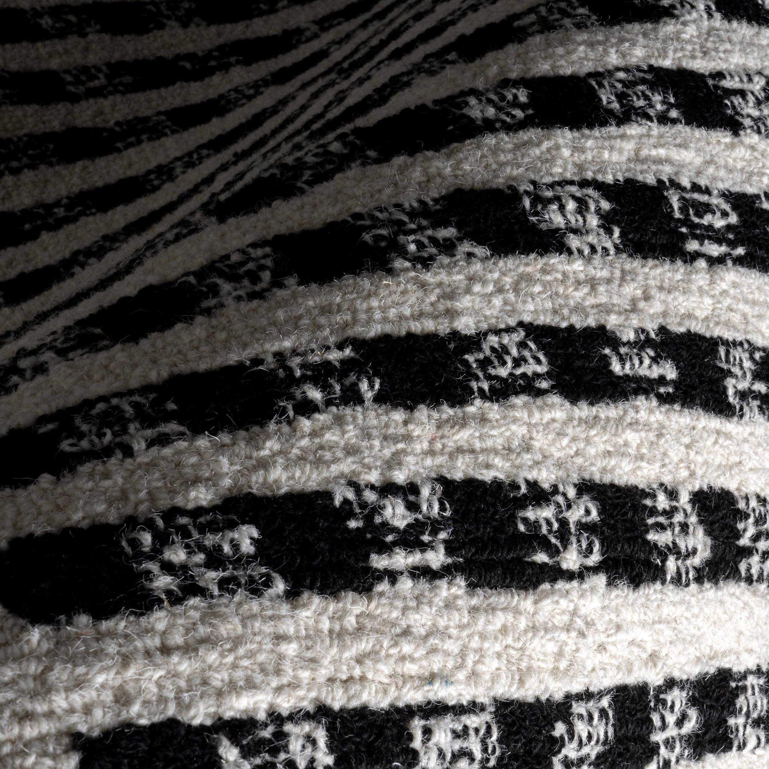 Ivory Adahlia Checkered Wool Area Rug for wholesale on Faire12