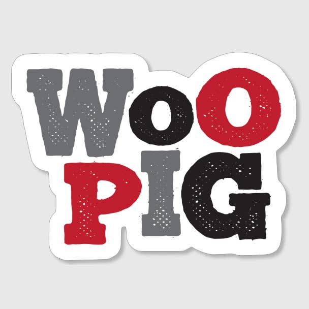 Autocollant Woo Pig Trailhead pour la vente par The Chester Drawer