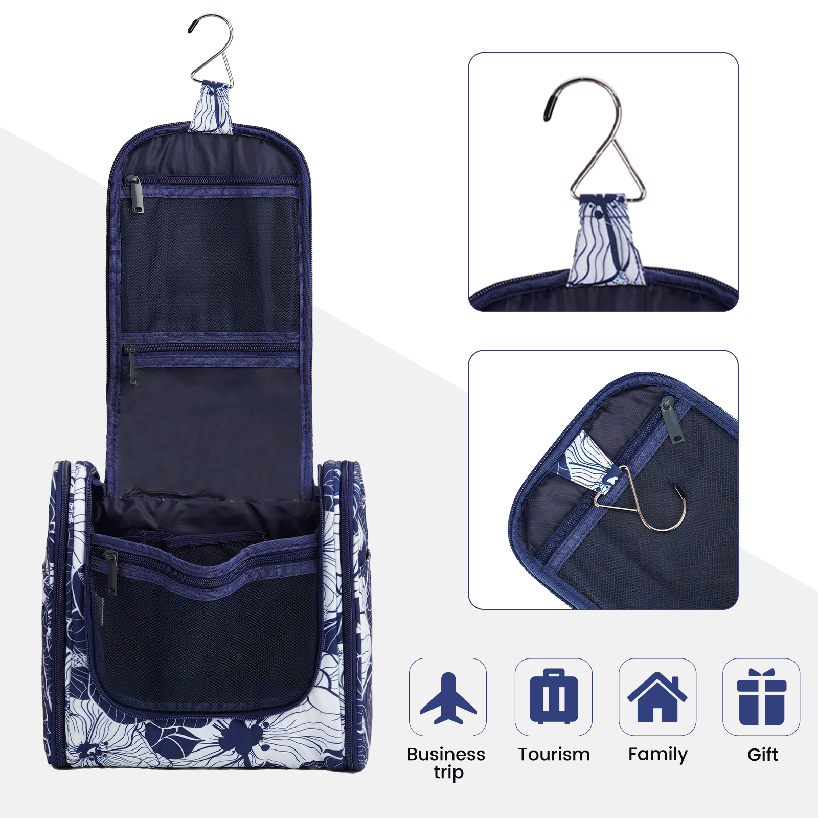 wandf - Wholesale Toiletry bag – women's - NW5126 Travel Toiletry Cosmetic Bag With Handle Women Gift100