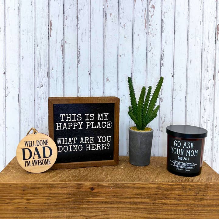 Driftless Studios - Wholesale Jar/Filled Candle - Go Ask Your Mom - Fathers Day Candles - Soy Wax Candle