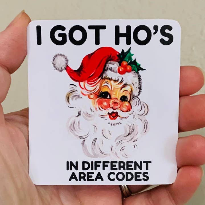 Different Area Codes- Christmas Stickers/Magnet for wholesale by Oily Graphic Creations