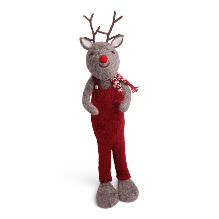 X-Large Grey Rudolf w/Red Pants for wholesale by Gry and Sif
