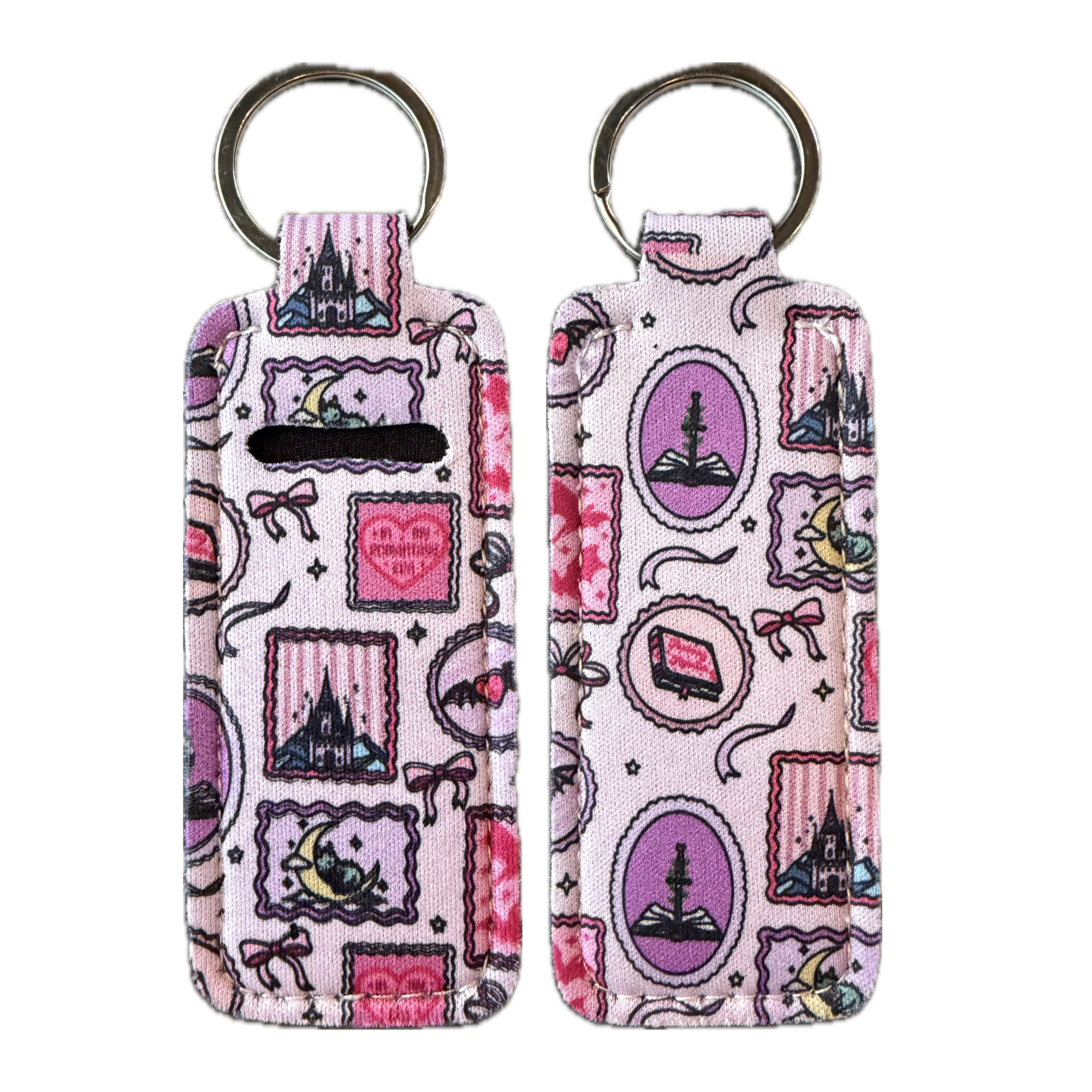 Bibbidi Bubbly Soaps - Wholesale Keychain - Women's - Romantasy Era Lip Balm Holder Bookish Keychain1