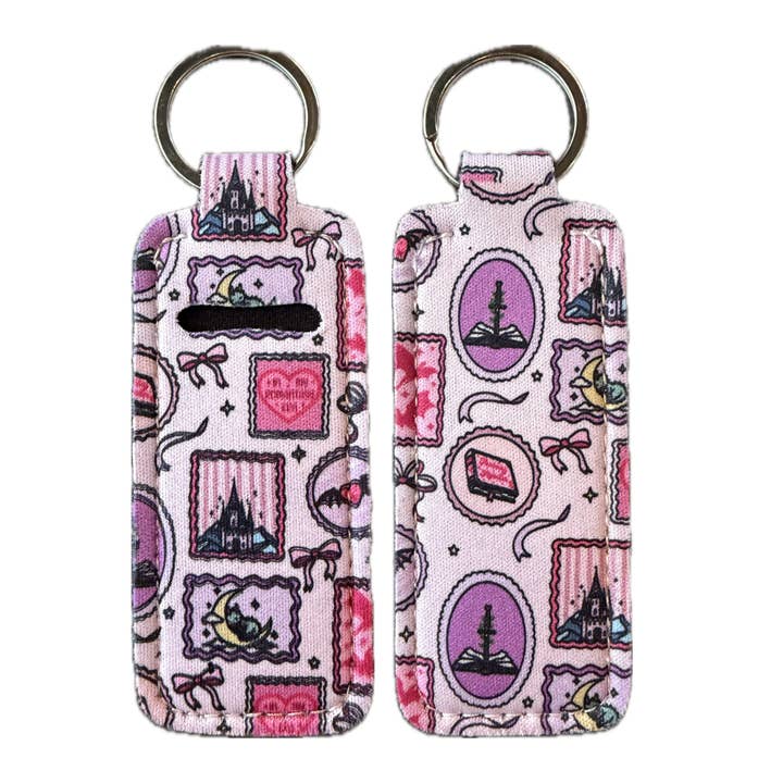 Bibbidi Bubbly Soaps - Wholesale Keychain - Women's - Romantasy Era Lip Balm Holder Bookish Keychain1