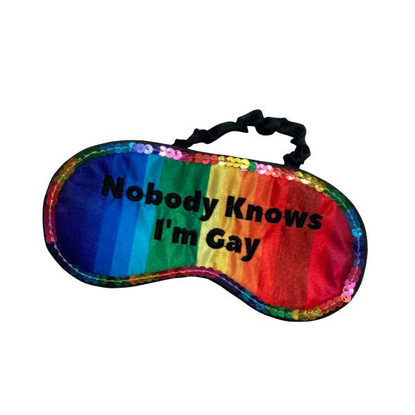 Niemand weet dat ik homo ben, slaapmasker - Pride, LGBTQ+ Christmas - Novelty Gifts voor wholesale door The Diabolical Gift People - Novelty Gifts, Christmas Gifts