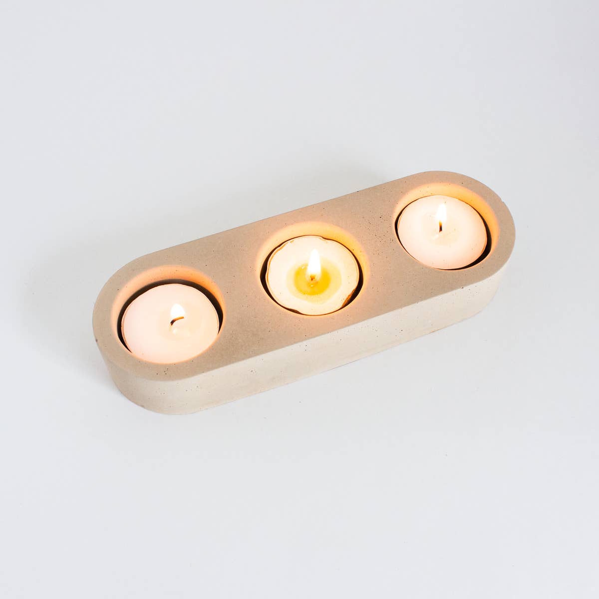 Moderniche - Wholesale Candle Holder - 3 Hole - Concrete Tealight Holder | Table Top Decor6