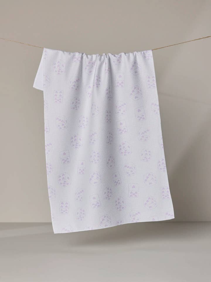 Bet on You White Tea Towel for wholesale by Geometry