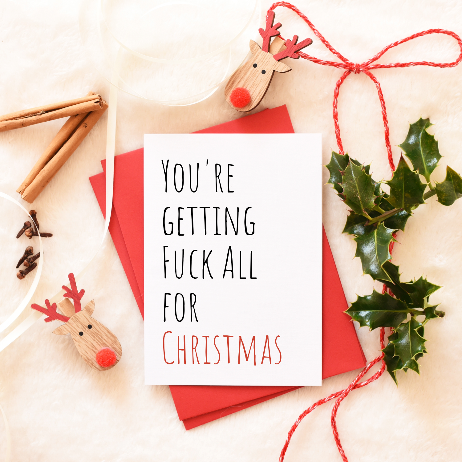 Wonky Cards - Wholesale Christmas Card - Christmas bumper pack - 60 cards A Very Merry Christmas - Greeting card4