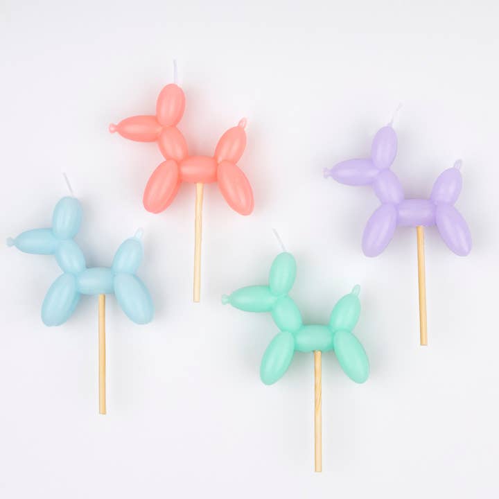 Meri Meri - Wholesale Cake Candle - Balloon Dog Candles1