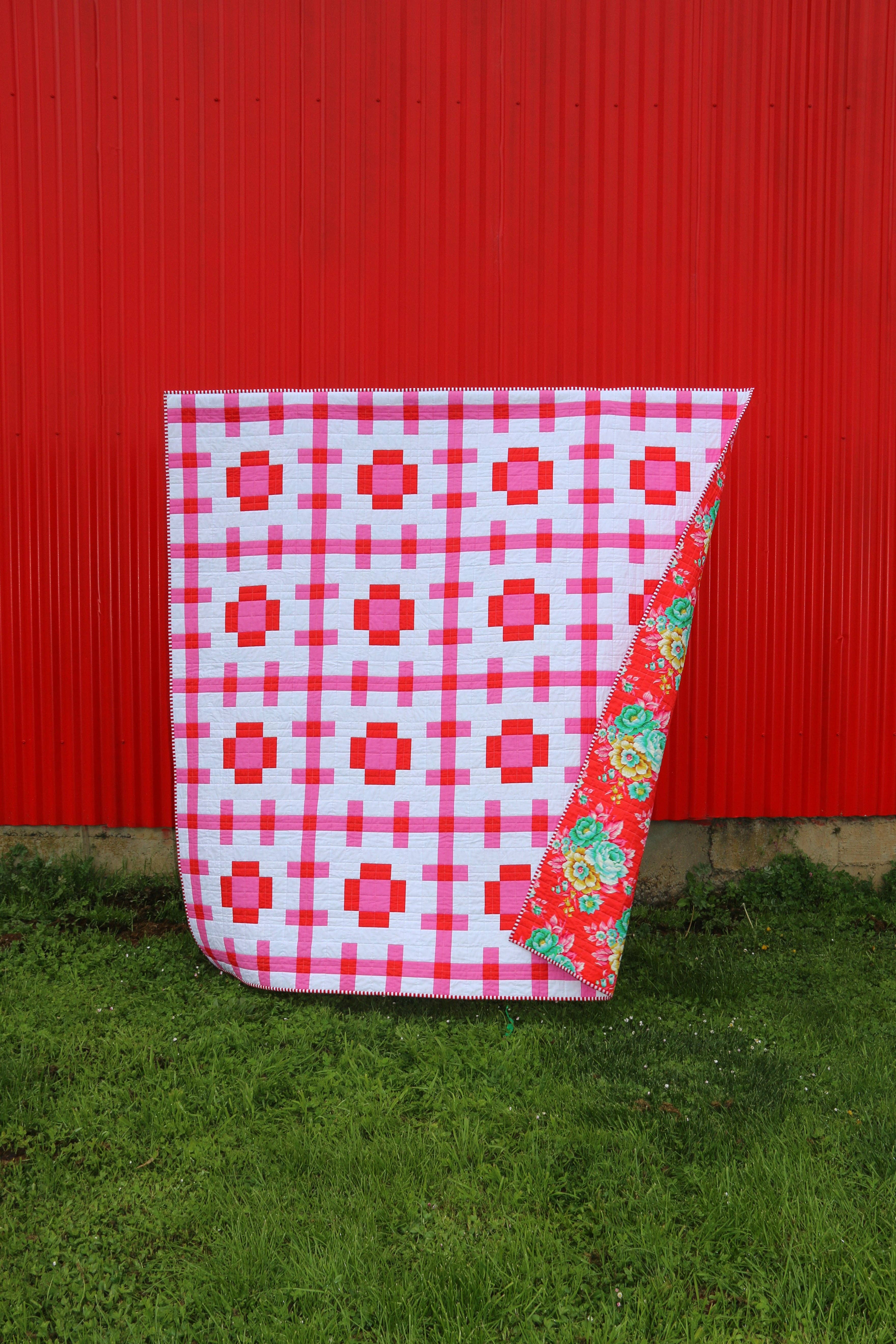 emma jean jansen – Engroshandel Hobbyværktøj – • Engros - Poppy Pink Quilt Mønster3