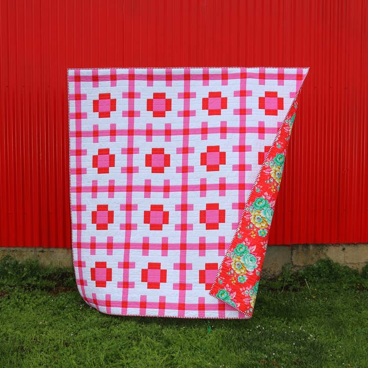 emma jean jansen – Engroshandel Hobbyværktøj – • Engros - Poppy Pink Quilt Mønster3