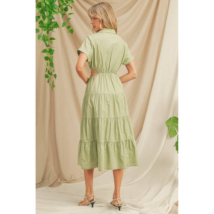 Style Avenue Co. - Wholesale Dress - Women's - Surplice Dress Long Sleeve Maxi Dress