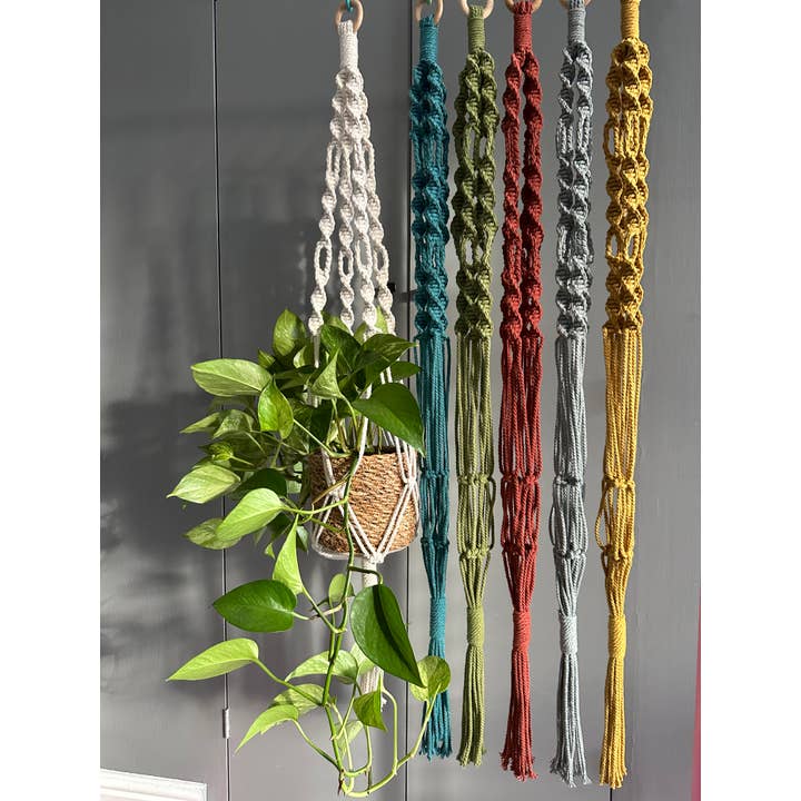 MACRAME PLANT HANGER Cotton Indoor Planter Eco Friendly Gift for wholesale by Buluty