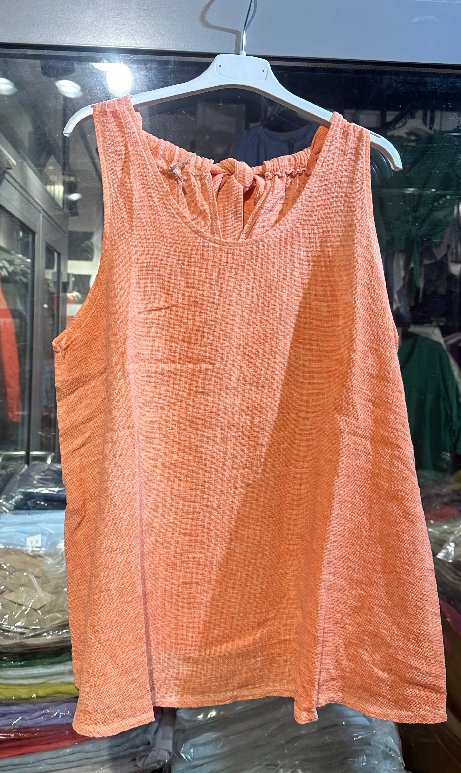 LÉA & LUC - Vente Débardeur – femme - Débardeur en 50% coton et 50% Lin REF. 916833