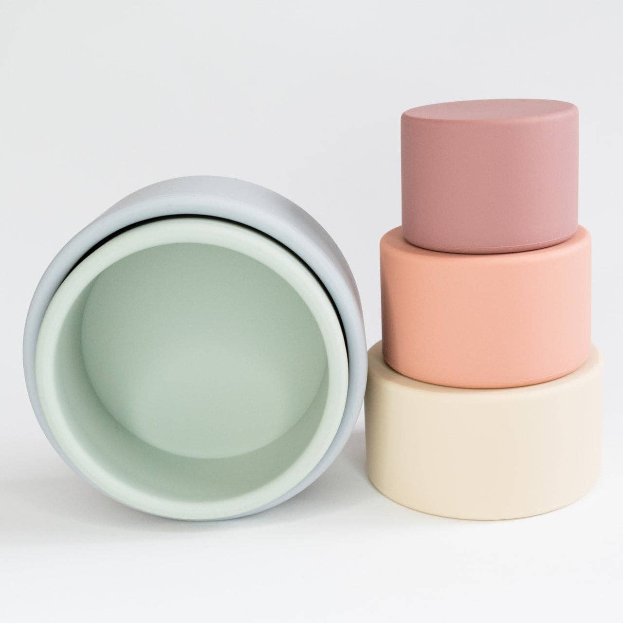 Babeehive Goods – wholesale Stacking rings game – Baby – Rainbow Stacking Cups6