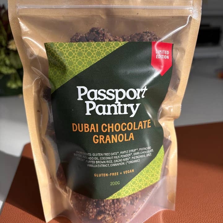 Limited Edition - Dubai Chocolate | Granola Clusters for wholesale by Passport Pantry