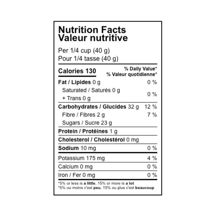 Yupik - Wholesale Dried/Dehydrated Fruit - Tootsi’s Organic Apple Juice Infused Cranberries (30012)