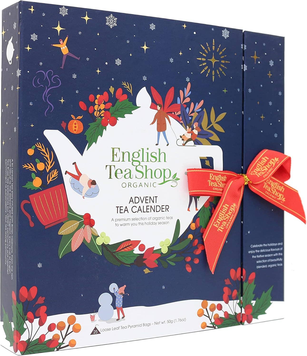mOrganics Beauty - Wholesale Advent Calendar - English Tea Shop Christmas Night Blue Advent Tea Calendar 250